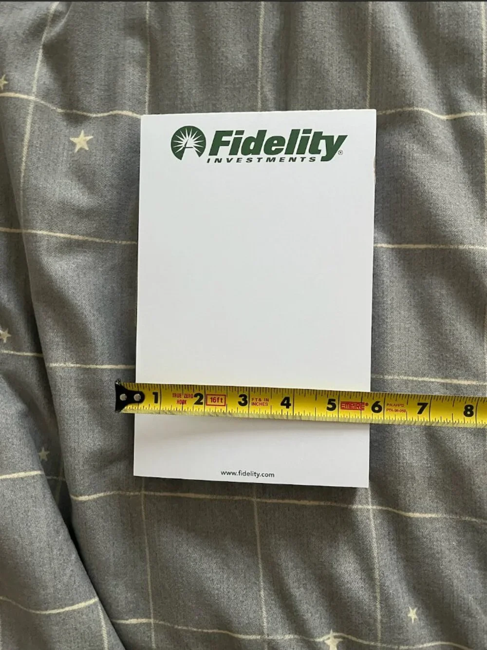 Lot of 5 Fidelity Investments Blank Stationary Note Pads Sheets